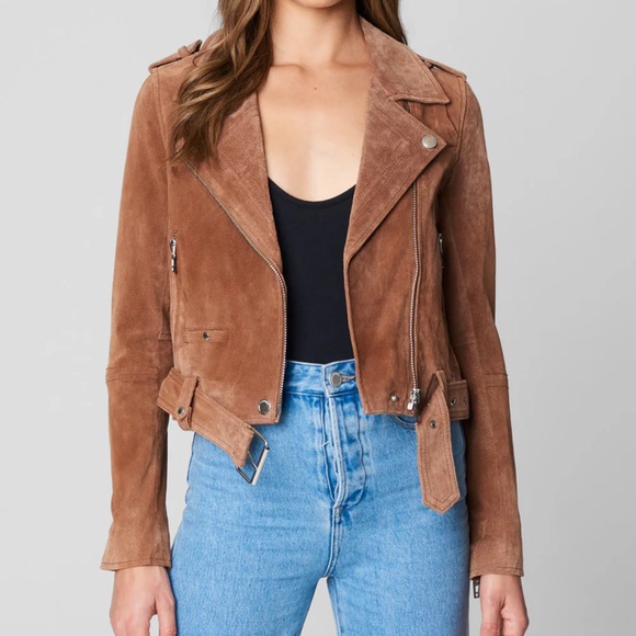 Blank NYC Tan Suede Leather Jacket - Picture 3 of 9